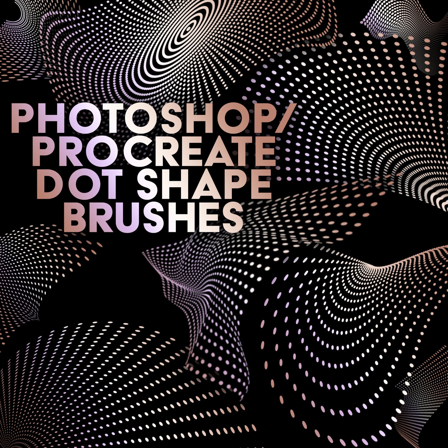 Photoshop / Procreate Dot Shape Brushes
