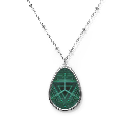 Geometric Portal - Oval Necklace