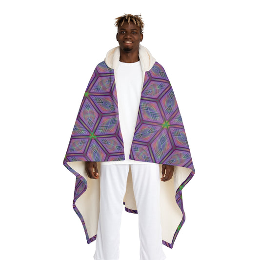 Code Pink - Hooded Sherpa Fleece Blanket