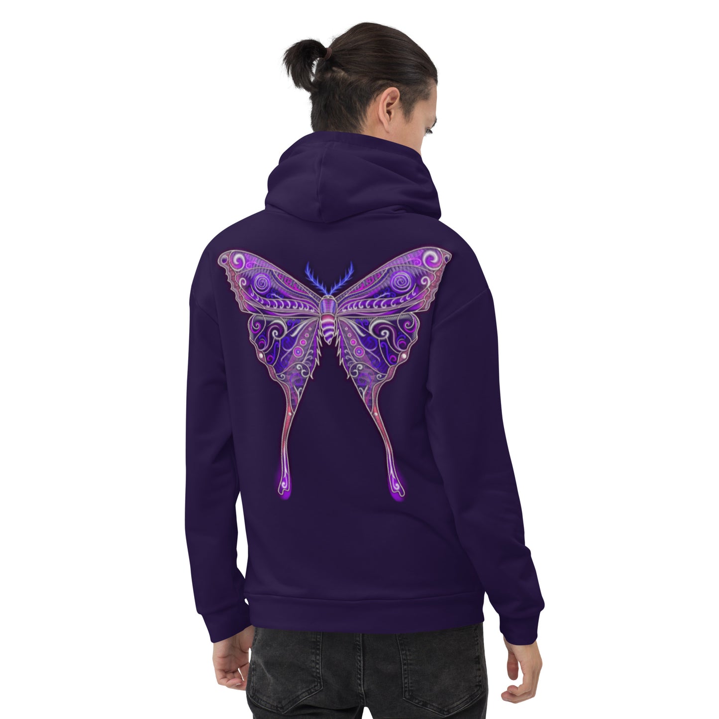 Moth Reverb Purple Hoodie