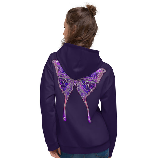 Moth Reverb Purple Hoodie