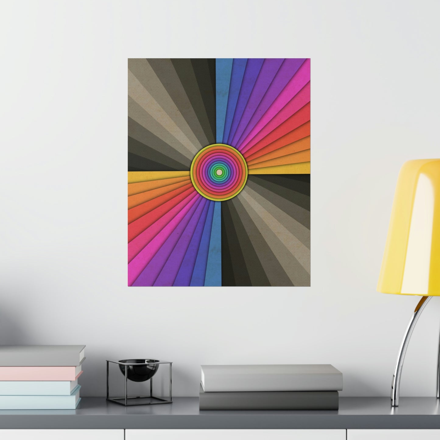 Retro Rainbow Premium Matte vertical posters