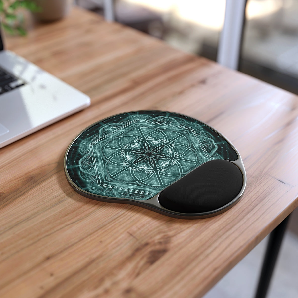 Metal Portal Mouse Pad With Wrist Rest