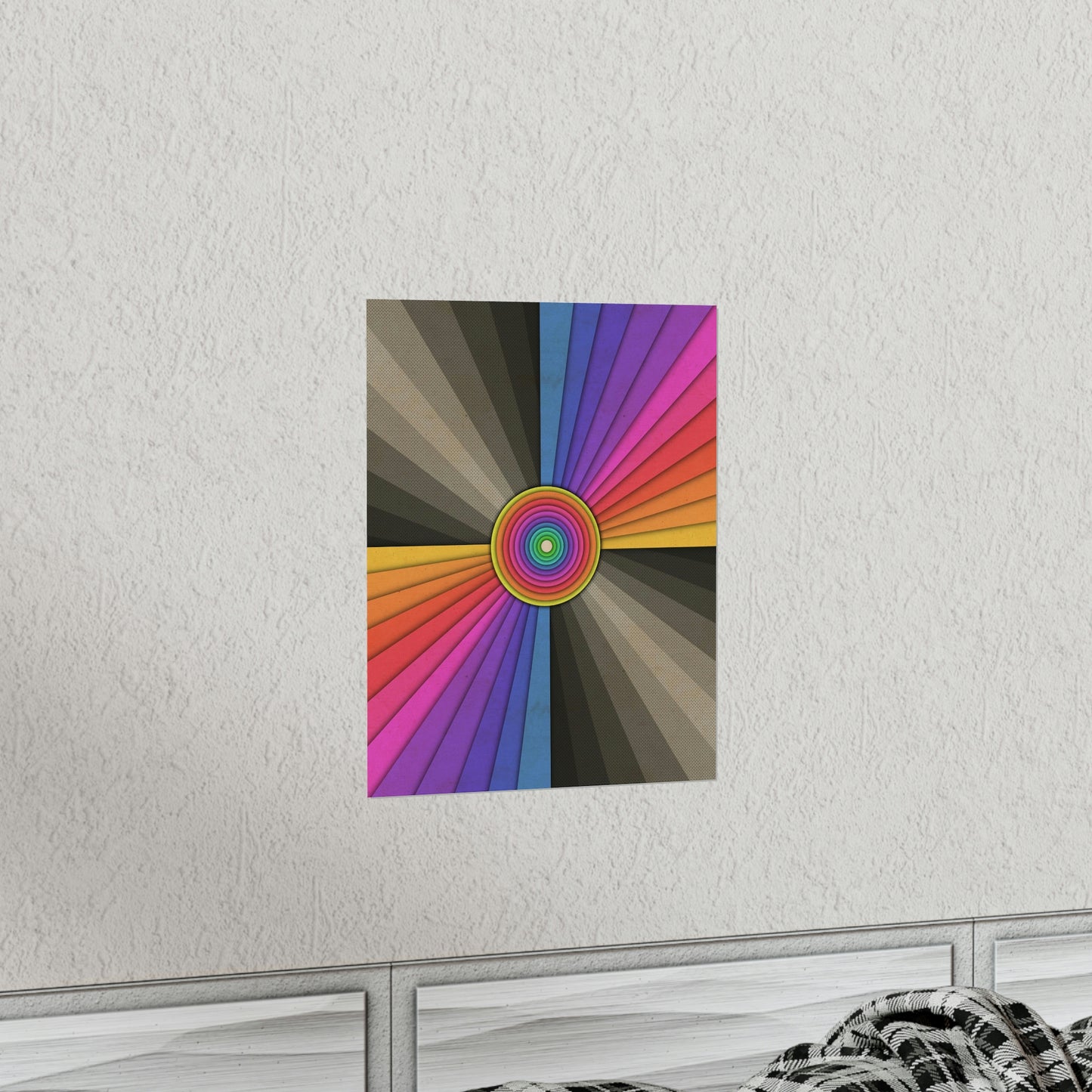 Retro Rainbow Premium Matte vertical posters