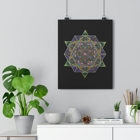 Tetrahedron Giclée Art Print