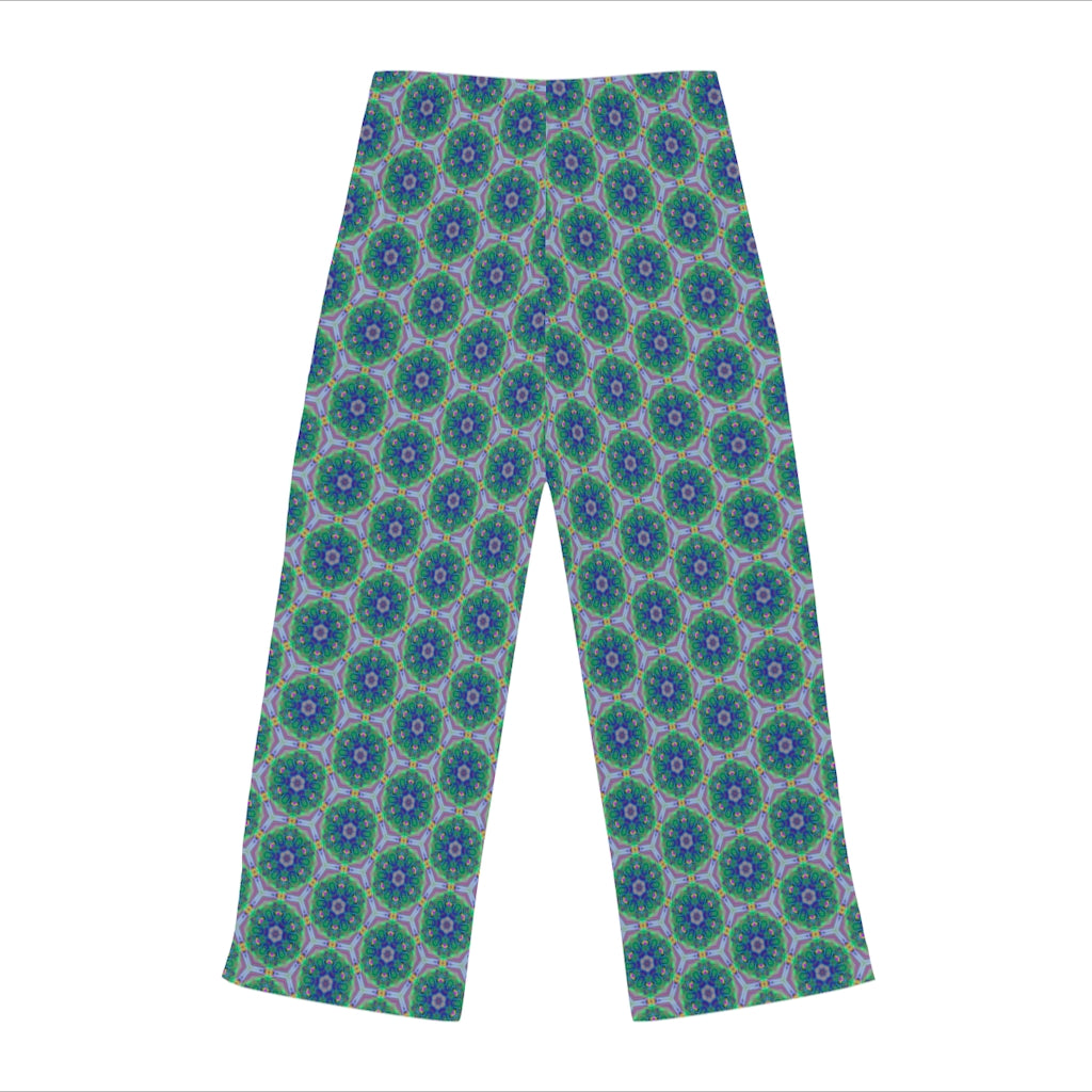 Women's Pajama Pants  in Green Haze (AOP)