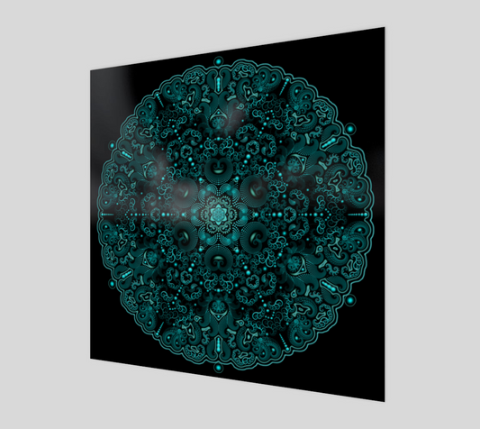 Fractal Visions Mandala Poster