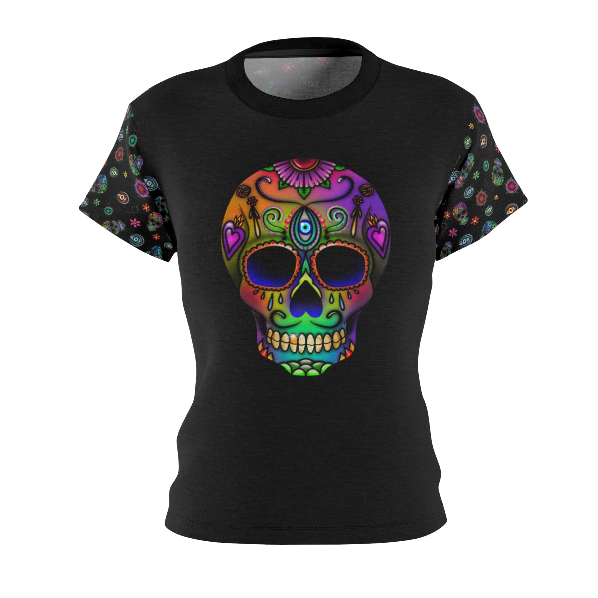 Sugar Skull Women's AOP Cut & Sew Tee